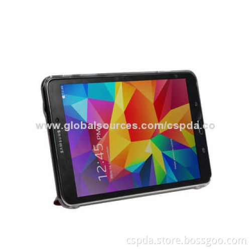 Ultra-slim Hot Press PU and PC Leather Cases for Samsung Galaxy Tab 4 8.0, Different Colors